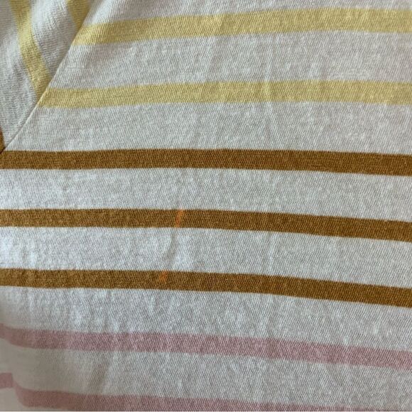 MADEWELL Women’s Organic Cotton Blend Striped V-Neck Tee Size 3X - Picture 7 of 10